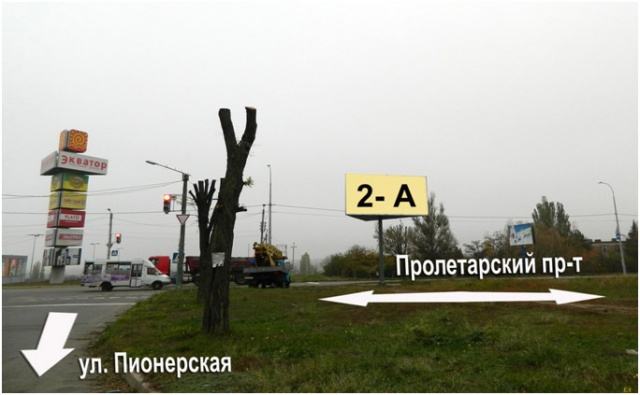 Щит 6x3,  ул. Пионерская - ориентир "Экватор" пр. Пролетарский